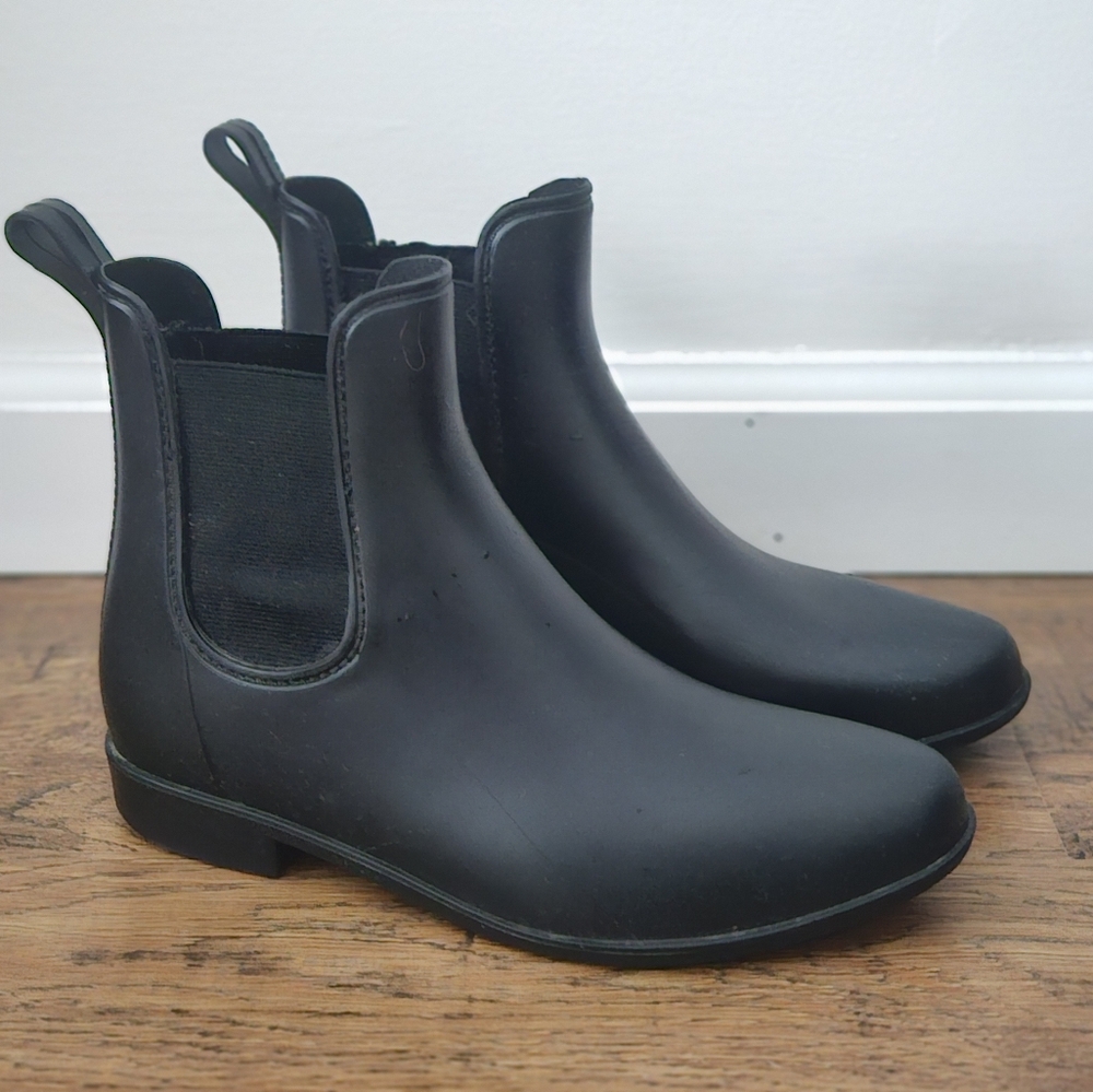 Black Rain Boots, Women's Size 7